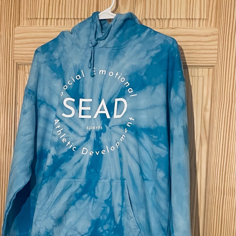 colortone Blue Tie-Dye SEAD Hoodie - Picture 2 of 12